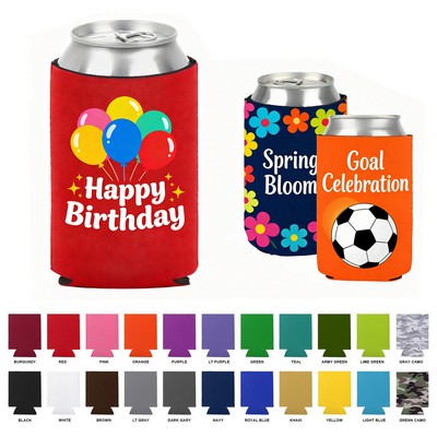 Camouflage Neoprene Can Cooler Full Color