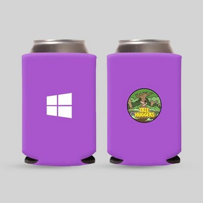 Neoprene Can Coolers Full Color Imprint with Full Color Background Slim 12 Oz